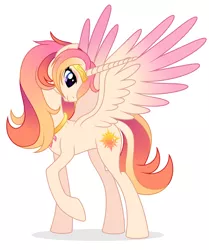 Size: 2680x3199 | Tagged: safe, artist:starshade, derpibooru import, oc, oc:bright dawn, alicorn, pony, female, image, mare, png, simple background, solo, white background