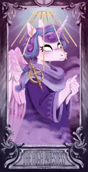 Size: 1197x2340 | Tagged: safe, artist:laps-sp, derpibooru import, princess flurry heart, anthro, clothes, image, older, png, solo, tarot card, the high priestess