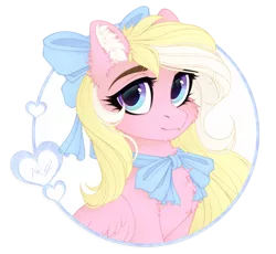 Size: 1905x1755 | Tagged: safe, artist:vird-gi, derpibooru import, oc, oc:bay breeze, pegasus, pony, blushing, bow, bust, chest fluff, cute, ear fluff, female, hair bow, image, looking at you, mare, neck bow, ocbetes, pegasus oc, png, portrait, simple background, solo, transparent background, wings