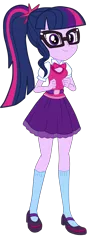 Size: 1772x4947 | Tagged: safe, artist:gmaplay, derpibooru import, sci-twi, twilight sparkle, equestria girls, movie magic, spoiler:eqg specials, clothes, cute, female, glasses, image, png, sci-twi outfits, sci-twiabetes, simple background, solo, sweet dreams fuel, transparent background, twiabetes, vector