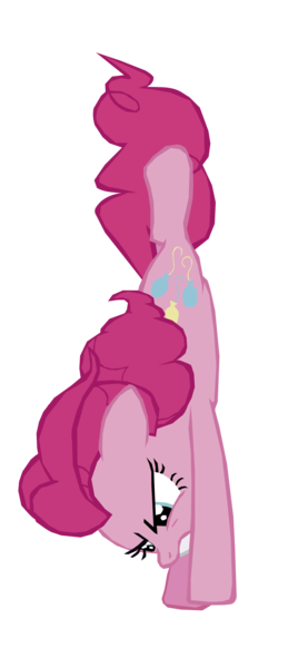 Size: 1280x2770 | Tagged: safe, artist:benpictures1, derpibooru import, pinkie pie, earth pony, pony, the lost treasure of griffonstone, diving, female, image, inkscape, mare, png, simple background, solo, teeth, transparent background, vector