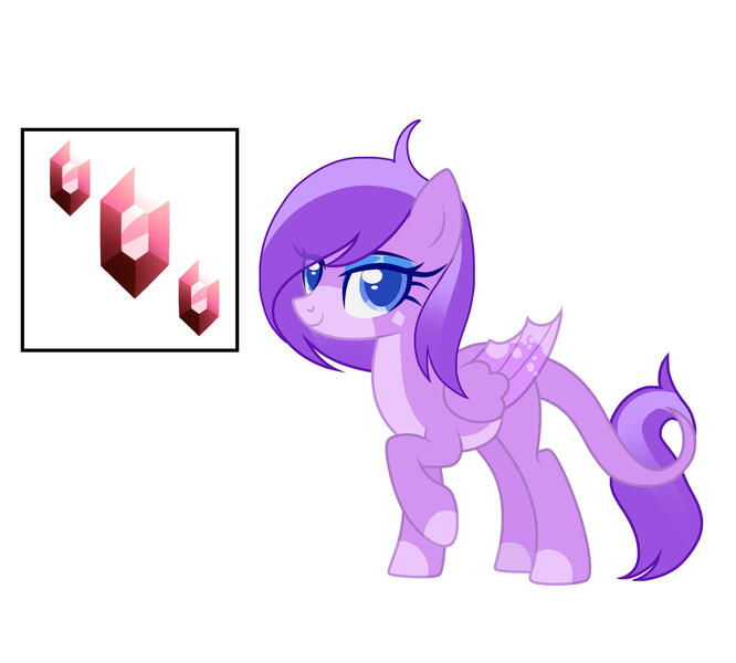 Size: 1920x1731 | Tagged: safe, artist:thebunnylover92, derpibooru import, oc, oc:violet, dracony, hybrid, cutie mark, female, folded wings, gem, image, interspecies offspring, jpeg, looking at you, offspring, parent:rarity, parent:spike, parents:sparity, simple background, solo, white background, wings