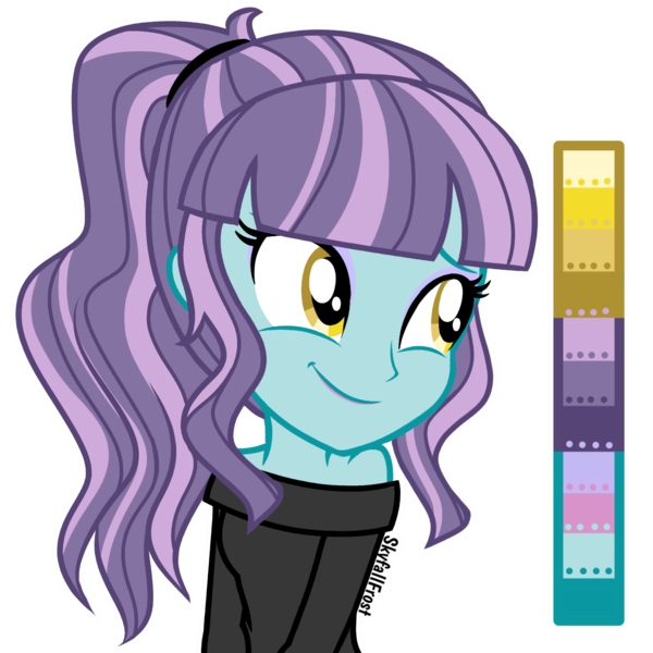 Size: 1448x1448 | Tagged: safe, artist:skyfallfrost, derpibooru import, oc, equestria girls, clothes, female, image, png, simple background, solo, transparent background