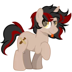 Size: 2800x2800 | Tagged: safe, artist:ponkus, derpibooru import, oc, oc:bingo drumsticks, pony, unicorn, image, male, png, simple background, solo, stallion, tongue out, transparent background