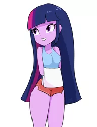 Size: 2028x2661 | Tagged: safe, artist:morusae, derpibooru import, twilight sparkle, equestria girls, casual, female, high res, image, jpeg, simple background, solo, towel, white background