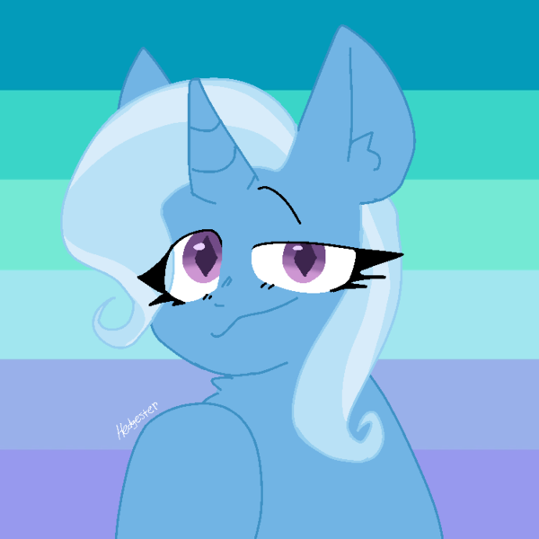 Size: 750x750 | Tagged: safe, artist:sketchy-pfps, derpibooru import, trixie, image, png, pride month