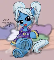 Size: 3600x4000 | Tagged: suggestive, alternate version, artist:littlenaughtypony, derpibooru import, trixie, unicorn, alternate hairstyle, babysitter trixie, clothes, dirty hooves, fetish, frog (hoof), hoodie, hoof fetish, image, jpeg, looking at you, smelly, smelly hooves, sweater, sweaty hooves, underhoof