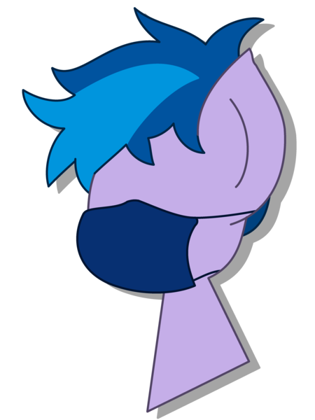 Size: 3024x4032 | Tagged: safe, artist:mozilla-art, derpibooru import, oc, oc:mozilla, unofficial characters only, pony, bust, face mask, image, male, mask, png, shadow, simple background, stallion, transparent background