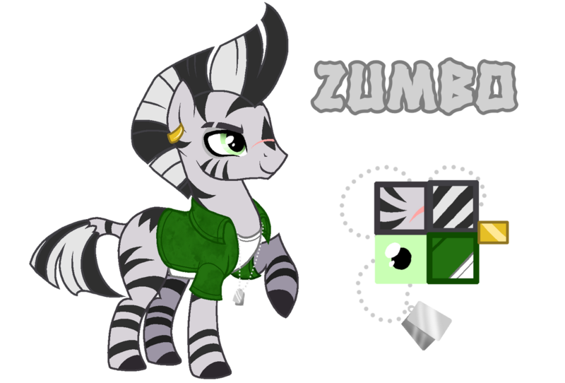 Size: 1280x867 | Tagged: safe, artist:jvartes6112, derpibooru import, oc, oc:zumbo, unofficial characters only, zebra, clothes, ear piercing, earring, image, jewelry, male, necklace, piercing, png, raised hoof, reference sheet, scar, simple background, smiling, solo, stallion, transparent background, zebra oc