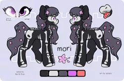 Size: 1329x870 | Tagged: safe, artist:spoopygander, derpibooru import, oc, oc:mori, earth pony, pony, female, image, jpeg, mare, reference sheet