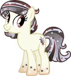 Size: 455x491 | Tagged: safe, artist:pegasski, derpibooru import, oc, oc:galaxy gleam, unofficial characters only, earth pony, pony, base used, earth pony oc, ethereal mane, eyelashes, female, image, mare, png, simple background, smiling, solo, starry mane, transparent background