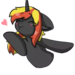 Size: 512x512 | Tagged: safe, artist:alex69vodka, derpibooru import, oc, oc:java, unofficial characters only, pony, unicorn, air kiss, blushing, bust, eyes closed, female, heart, image, png, simple background, sticker, transparent background