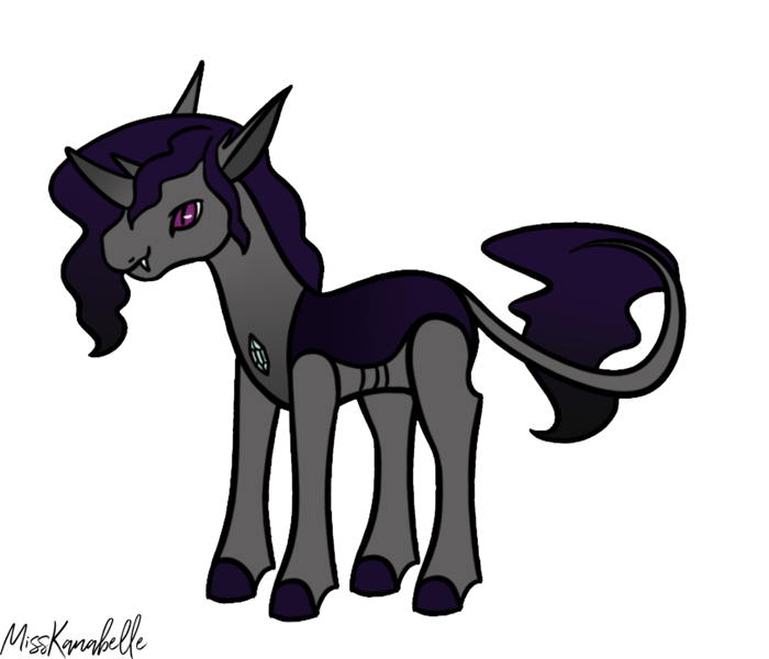 Size: 1750x1500 | Tagged: safe, artist:misskanabelle, derpibooru import, oc, unofficial characters only, changedling, changeling, changepony, hybrid, pony, changedling oc, changeling oc, image, interspecies offspring, leonine tail, magical gay spawn, male, offspring, parent:king sombra, parent:thorax, parents:sombrax, png, signature, simple background, solo, transparent background