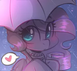 Size: 1123x1032 | Tagged: safe, artist:sakukitty, derpibooru import, oc, oc:saku, unofficial characters only, alicorn, pony, blushing, cute, image, jpeg, looking at you, rain, solo, umbrella