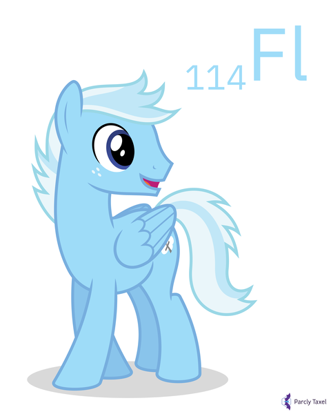 Size: 4000x5000 | Tagged: safe, artist:parclytaxel, derpibooru import, oc, oc:swift justice, unofficial characters only, pegasus, pony, series:joycall6's periodic table, .svg available, absurd resolution, chemistry, commission, flerovium, image, male, periodic table, png, simple background, smiling, solo, stallion, vector, white background