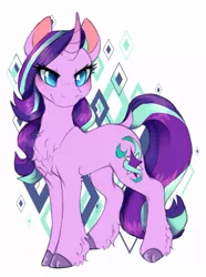 Size: 691x929 | Tagged: safe, artist:lottafandoms, derpibooru import, starlight glimmer, classical unicorn, pony, unicorn, cloven hooves, image, jpeg, leonine tail, unshorn fetlocks