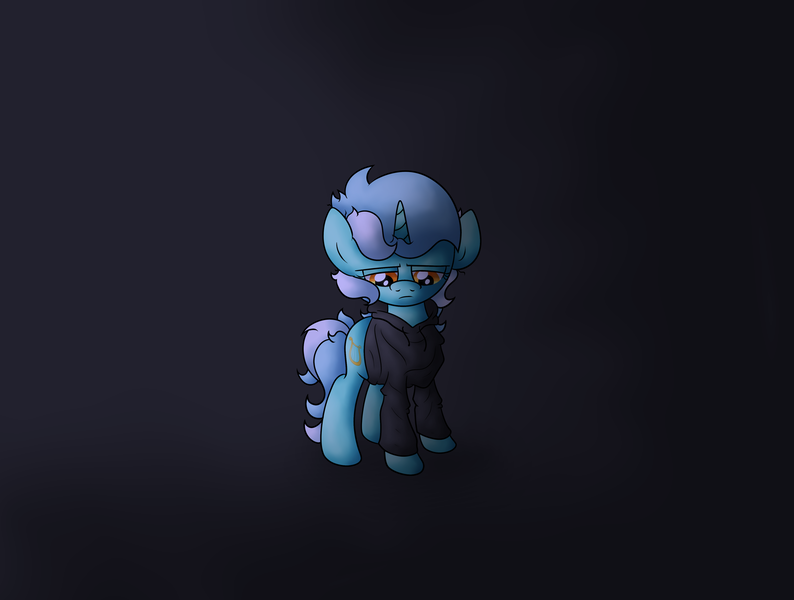 Size: 4356x3291 | Tagged: safe, artist:background basset, derpibooru import, lyra heartstrings, pony, unicorn, clothes, depressed, dig the swell hoodie, hoodie, image, png, sad, simple background, solo