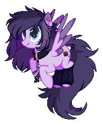 Size: 846x1030 | Tagged: safe, artist:mediasmile666, derpibooru import, oc, unofficial characters only, pegasus, pony, animated, ear piercing, earring, female, flapping, gif, image, jewelry, mare, piercing, simple background, spread wings, transparent background, wings