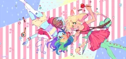 Size: 500x234 | Tagged: source needed, safe, artist:dusty-munji, derpibooru import, applejack, rainbow dash, equestria girls, appledash, female, image, lesbian, png, shipping