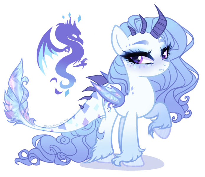 Size: 1850x1600 | Tagged: safe, artist:gihhbloonde, derpibooru import, oc, dracony, dragon, hybrid, base used, female, image, magical lesbian spawn, offspring, parent:princess ember, parent:rarity, parents:emberity, png, simple background, solo, transparent background