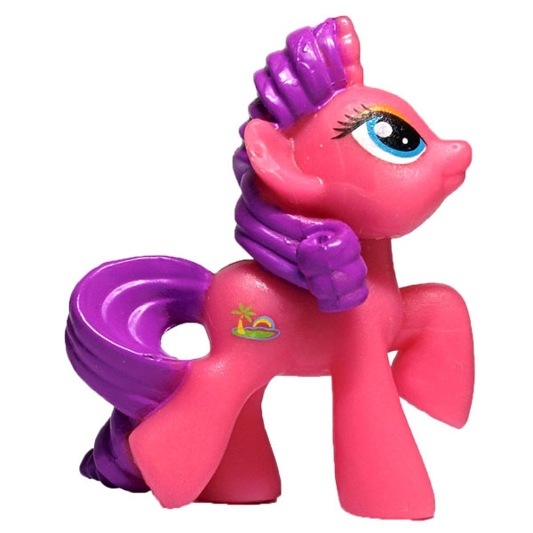 Size: 600x600 | Tagged: safe, derpibooru import, island rainbow, pony, unicorn, blind bag, eyeshadow, image, jpeg, makeup, photo, raised hoof, recolor, solo, toy