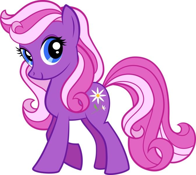 Size: 3000x2675 | Tagged: safe, artist:catachromatic, artist:the smiling pony, derpibooru import, daisy dreams, earth pony, pony, .svg available, box art, female, high res, image, looking at you, mare, png, smiling, smiling at you, solo, vector, vector trace, walking