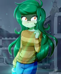 Size: 1784x2163 | Tagged: safe, alternate version, artist:the-butch-x, derpibooru import, wallflower blush, equestria girls, angry, clothes, crying, female, image, png, solo, tears of anger