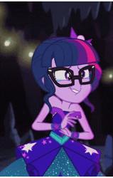 Size: 286x450 | Tagged: safe, derpibooru import, screencap, sci-twi, twilight sparkle, equestria girls, legend of everfree, legend of everfree - bloopers, animated, bare shoulders, cropped, crying, crystal gala dress, cute, eyes closed, female, gif, grin, image, laughing, open mouth, open smile, smiling, solo focus, tears of laughter, twiabetes