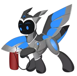 Size: 4109x4065 | Tagged: safe, artist:beigedraws, derpibooru import, original species, plane pony, pony, image, plane, png, repairing, simple background, solo, transparent background, welding