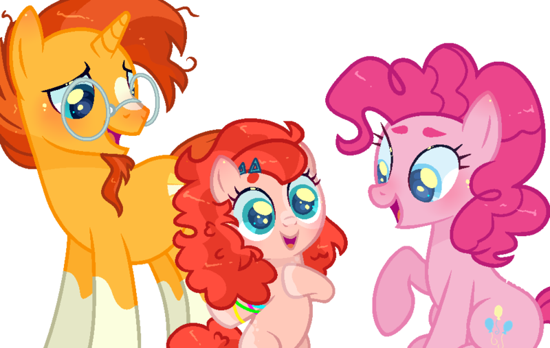 Size: 1006x638 | Tagged: safe, artist:kurosawakuro, derpibooru import, pinkie pie, sunburst, pony, base used, female, image, male, offspring, parent:pinkie pie, parent:sunburst, parents:pinkieburst, pinkieburst, png, shipping, simple background, straight, transparent background