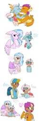 Size: 2048x6245 | Tagged: safe, artist:moccabliss, derpibooru import, gallus, ocellus, smolder, changedling, changeling, classical hippogriff, dragon, hippogriff, human, crying, elf ears, female, humanized, image, kissing, lesbian, png, shipping, simple background, smolcellus, white background