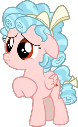 Size: 4185x6774 | Tagged: safe, artist:digimonlover101, derpibooru import, edit, editor:slayerbvc, vector edit, cozy glow, pegasus, pony, cozybetes, cute, female, filly, image, png, raised hoof, sad, simple background, solo, transparent background, vector, woobie