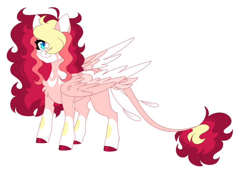 Size: 6704x4800 | Tagged: safe, artist:crazysketch101, derpibooru import, oc, oc:ruby, unofficial characters only, pegasus, pony, colored hooves, female, image, leonine tail, mare, png, simple background, solo, transparent background