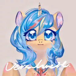 Size: 2048x2048 | Tagged: safe, artist:tingsan, derpibooru import, oc, unofficial characters only, pony, unicorn, bust, horn, image, jpeg, solo, unicorn oc