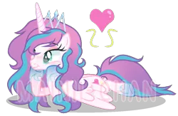 Size: 953x621 | Tagged: safe, artist:maiii-san, derpibooru import, princess flurry heart, alicorn, pony, base used, cheek squish, eyelashes, female, heart, horn, image, jewelry, mare, older, older flurry heart, png, simple background, smiling, solo, squishy cheeks, tiara, transparent background, watermark, wings