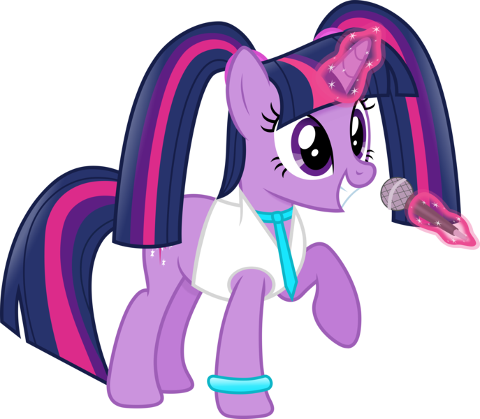 Size: 9977x8716 | Tagged: safe, anonymous editor, artist:anime-equestria, edit, twilight sparkle, pony, unicorn, alternate hairstyle, bracelet, clothes, cute, cutie mark, female, happy, hatsune miku, horn, image, jacket, jewelry, levitation, magic, magic aura, mare, microphone, necktie, pigtails, png, simple background, smiling, solo, telekinesis, transparent background, twiabetes, twigtails, twintails, unicorn twilight, wingless, wingless edit
