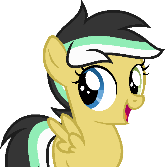 Size: 563x569 | Tagged: safe, artist:pegasski, derpibooru import, oc, oc:merryweather, unofficial characters only, pegasus, pony, base used, eyelashes, female, filly, heterochromia, image, mare, open mouth, pegasus oc, png, simple background, smiling, solo, transparent background, wings