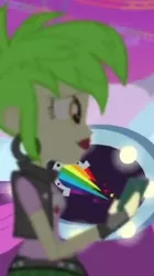 Size: 304x542 | Tagged: safe, derpibooru import, screencap, cherry crash, equestria girls, equestria girls series, rollercoaster of friendship, cropped, image, png, solo