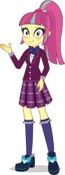 Size: 1147x3094 | Tagged: safe, artist:sebisscout1997, derpibooru import, sour sweet, equestria girls, bowtie, clothes, crystal prep academy, crystal prep academy uniform, crystal prep shadowbolts, female, freckles, image, looking at you, pleated skirt, png, school uniform, skirt, smiling, solo, vector