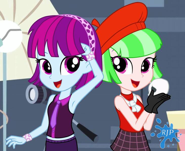 Size: 1280x1050 | Tagged: safe, artist:rjp.rammy, derpibooru import, mystery mint, watermelody, equestria girls, clothes, image, jpeg, skull