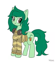 Size: 4482x5000 | Tagged: safe, artist:neoncel, derpibooru import, wallflower blush, ponified, earth pony, pony, clothes, cute, equestria girls ponified, flowerbetes, headphones, image, jpeg, solo, sweater