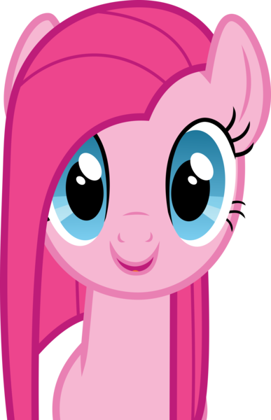 Size: 6000x9302 | Tagged: safe, artist:twilirity, derpibooru import, edit, pinkie pie, pony, absurd resolution, female, happy, image, looking at you, open mouth, pinkamena diane pie, png, simple background, smiling, solo, stare, transparent background, vector
