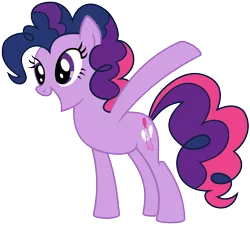 Size: 1920x1728 | Tagged: safe, derpibooru import, edit, vector edit, pinkie pie, twilight sparkle, earth pony, pony, ponyar fusion, fusion, image, png, recolor, simple background, smiling, transparent background, vector