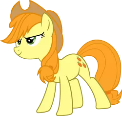 Size: 1920x1822 | Tagged: safe, derpibooru import, edit, vector edit, applejack, carrot top, golden harvest, earth pony, pony, ponyar fusion, fusion, image, png, recolor, simple background, smiling, transparent background, vector