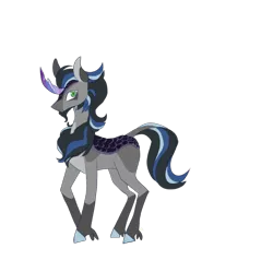 Size: 640x610 | Tagged: safe, artist:shrimptwink, derpibooru import, king sombra, kirin, alternate design, alternate universe, good king sombra, image, male, png, simple background, solo, species swap, stallion, transparent background