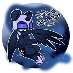 Size: 2500x2500 | Tagged: safe, artist:lou, derpibooru import, nightmare moon, princess luna, alicorn, pony, blame my sister, clothes, constellation, cute, freckles, helmet, image, png, shoes