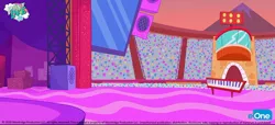 Size: 1400x641 | Tagged: source needed, safe, derpibooru import, my little pony: pony life, concept art, crate, crowd, curtain, eone, image, jpeg, keyboard, light, logo, mountain, musical instrument, my little pony logo, piano, screen, speakers, sportacular spectacular musical musak-ular, stadium, stage, sunset, text