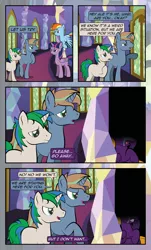 Size: 1920x3169 | Tagged: safe, artist:alexdti, derpibooru import, rainbow dash, twilight sparkle, twilight sparkle (alicorn), oc, oc:ale, oc:marco, oc:umberto, alicorn, pegasus, pony, unicorn, comic:quest for friendship, crying, female, high res, horn, image, jpeg, male, mare, pegasus oc, stallion, tears of fear, unicorn oc, wings