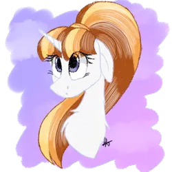 Size: 576x576 | Tagged: safe, artist:karathepony, derpibooru import, oc, oc:kapuccino, pony, unicorn, bust, female, image, mare, png, portrait, solo