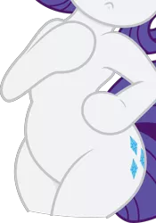 Size: 3360x4791 | Tagged: safe, artist:joey darkmeat, artist:tim015, derpibooru import, edit, vector edit, rarity, pony, unicorn, belly, cropped, hind legs, hoof on chest, hoof on hip, image, legs together, pictures of bellies, png, simple background, solo, transparent background, vector